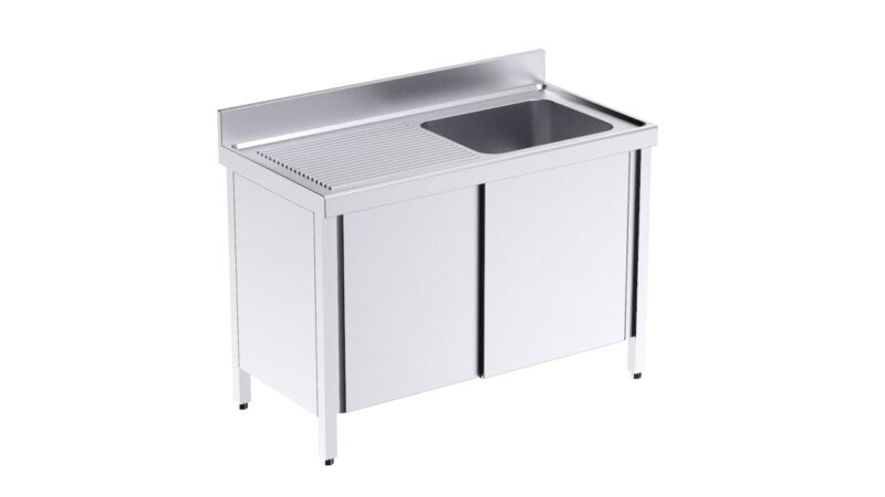 Fregadero gama 550 con bastidor y puertas - Imagen 4