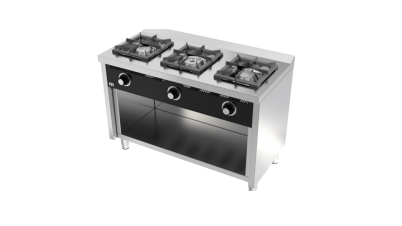 Cocina a gas Estante 3 Fuegos serie 600