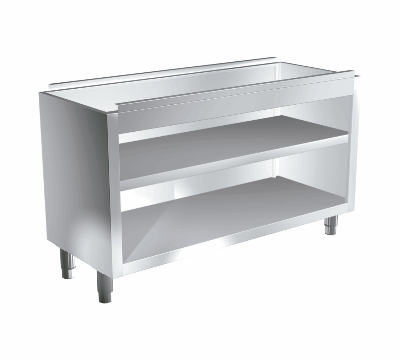 Mueble con Estantes sin Encimera