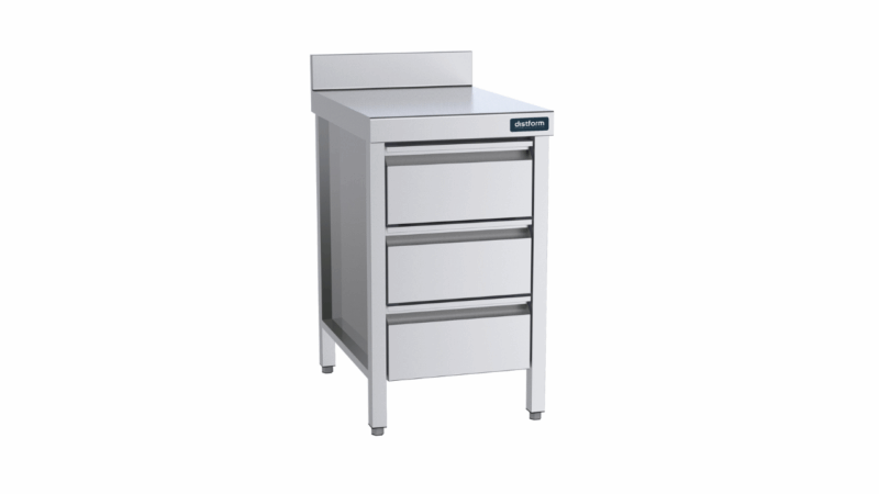 Mueble con 3 Cajones con Encimera Mural