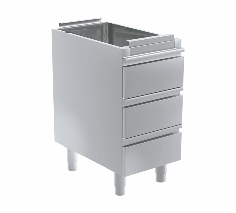 Mueble con 3 Cajones sin Encimera