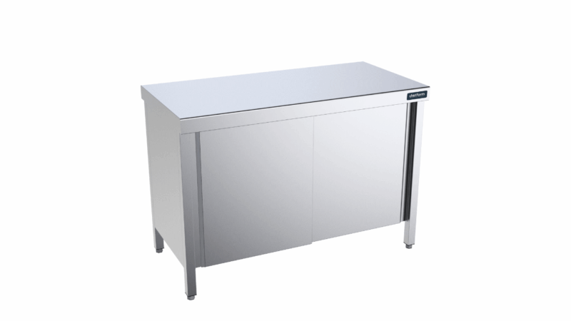 Mueble con Puertas Correderas con Encimera Central