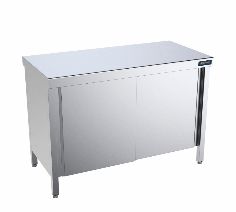 Mueble con Puertas Correderas con Encimera Central