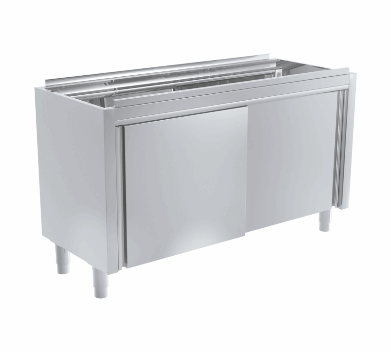 Mueble con Puertas Correderas para Encimeras con Cubetas