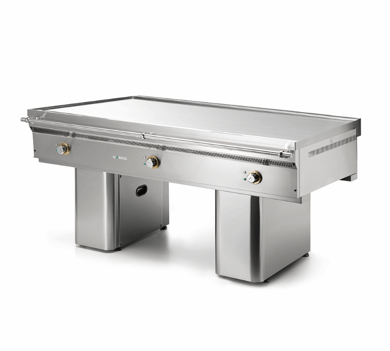 Fry-Top Teppanyaki eléctrico- Acero rectificado
