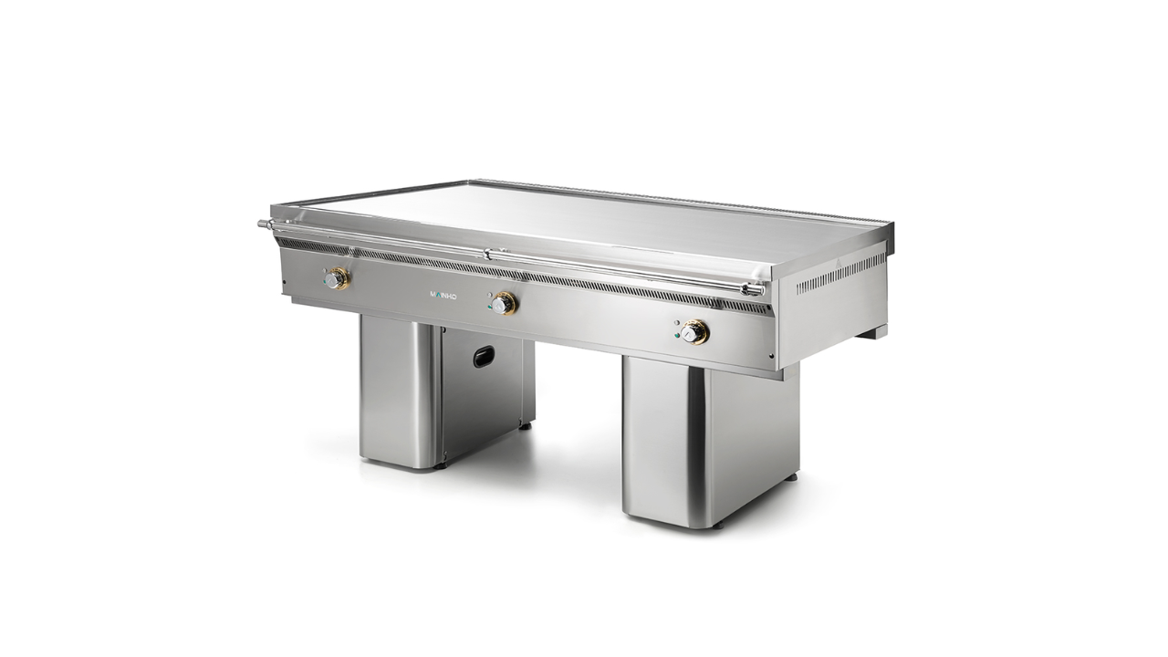 Fry-Top Teppanyaki eléctrico – Cromo duro