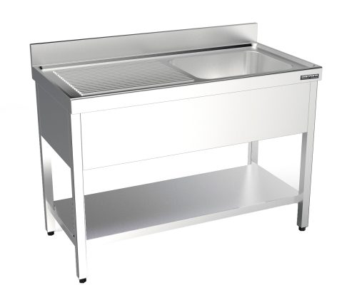 Fregadero gama 600 con bastidor y estante